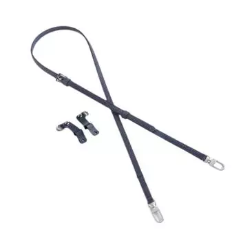 Genuine Leather Crossbody Bag Strap Handmade Handbag Belt Bag Repair Blue Silver Buckle