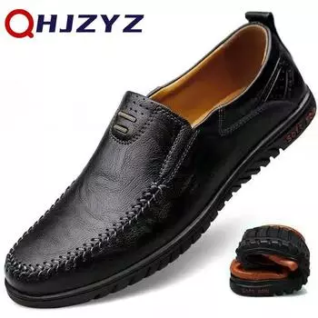 Genuine Leather Formal Lofers For Men Luxury Brand 2024 Slip On Casual Moccasins Italian Male Driving Shoes Chaussure Homme 47 37