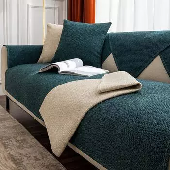 Genuine Leather Four Seasons Universal Non-Slip Fabric Special Simple Modern Summer Sofa Cushion New Thickened Cover Cover 70*70