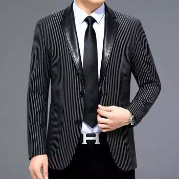 Куртка из натуральной кожи, мужская куртка из овчины, весна и осень, новый повседневный тонкий стиль, приталенный костюм 170