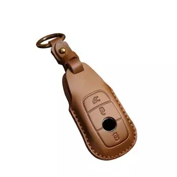 Genuine Leather Key Case, Key Cover, Leather, A-Class, B-Class, E-Class, S-Class, CLA, GLA, GLC,