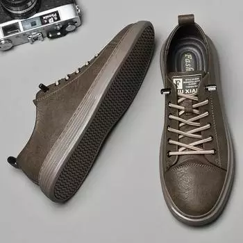 Genuine Leather Men Casual Shoes Designer Luxury Brand Lace Up Skateboard Sneakers Italian Men s Shoes Mocassins Plus Size 47 37