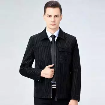 Мужская куртка с лацканами из натуральной кожи, весна и осень, новая зимняя бархатная мотоциклетная куртка в корейском стиле 170