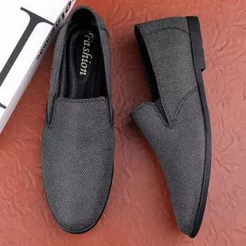 Genuine Leather Men Shoes Luxury Casual Flats Men High Quality Breathable Loafers Fashion Slip On Moccasins Comfortable Business 37