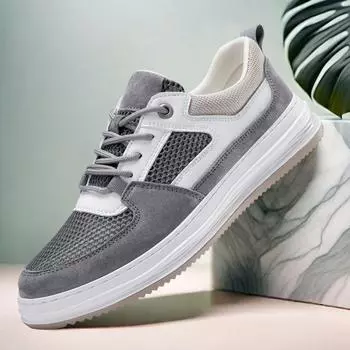 Мужские кроссовки из натуральной кожи, новая модная повседневная обувь, дышащая обувь для отдыха из вулканизированной ткани, нескользящая летняя обувь для скейтбординга 38