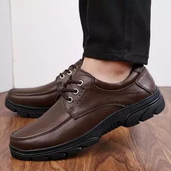 Мужские ботинки из натуральной кожи, зимние ботильоны, новейшая мода, уличные, повседневные, для хайкинга, рабочие, мужские, нескользящие, удобные, теплые, зимние ботинки 43