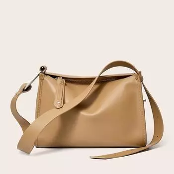 Сумка через плечо Niche из натуральной кожи, новая летняя сумка из коровьей кожи, сумка из натуральной кожи класса люкс миндальный