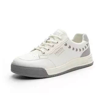 Genuine Leather White Breathable Women Running Shoes 2024 Spring Autumn Lace-Up Casual Sneakers Zapatos De Mujer Plus 41-43 35