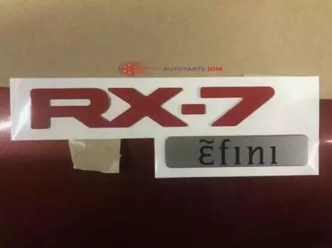 Genuine Mazda Rx7 RX-7 Efini Red Rear Emblem Sicker Decal F100-51-711B11