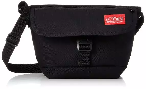 Genuine Messenger Bag Nylon Messenger Bag Flap Zipper Pocket MP1603FZP Black [Manhattan Portage] [Official]