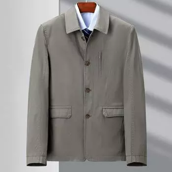 Genuine New Men s Long-sleeved Cotton Jackets for Middle-aged and Elderly Dads In Spring and Autumn Thin Tops and Jackets 170