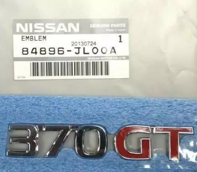 Genuine Nissan OEM 370GT Emblem Infiniti G37 Coupe CV36 84896-JL00A