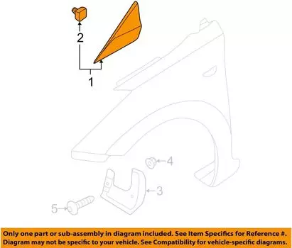 Оригинальный OEM 86180-3X600 Delta Garnish — левый / 861803X600 для Hyundai Elantra 14-16