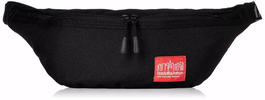 Genuine Product IDENTII Brooklyn Bridge Waist Bag Waist Bag MP1100IDT Black [Manhattan Portage] [Official]