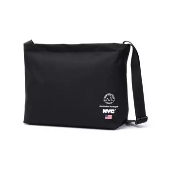Genuine Shoulder Bag MP1482LVLNYCITY Clearview Shoulder Bag Vinyl Lining NEW YORK CITY Black [Manhattan Portage] [Official]