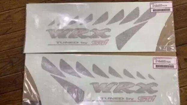 Genuine SUBARU OEM Impreza WRX STI GC8 Rear Side Fender Decal Sticker LH RH