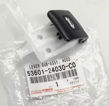Genuine Supra Black Hood Lock Control Lever Handle 53601-24030-C0 F/S Toyota