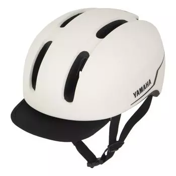Genuine Yamaha Canvas Urban Bicycle Matte with Yamaha Helmet, Off-White, M/L Sizes, Q7C-OGH-Y00-01F, Logo.