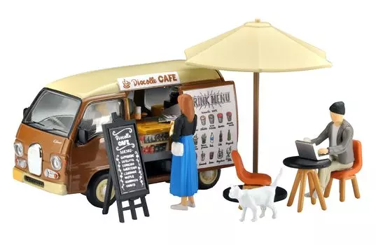 Geocolle 64 164# Car Snap 07a Cafe ABSPVC окрашенный частично собранный DollsAccessories & Diecast Completed Mini Car Set 317579