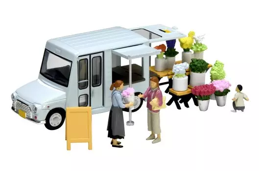 Geocolle 64 Car Snap 17a Flower shop частично набор мини-машин 1/64# куклы/аксессуары из АБС/ПВХ (окрашенный, собранный) + литье под давлением