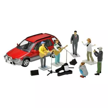Geocolle 64# Car Snap 23a Live on the street Made of ABS resin/PVC dolls/accessories (Painted, partially assembled) + die cast mini car set