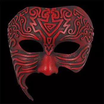 Geometric Ancient Pattern Resin Mask Role Playing For Christmas And Halloween
