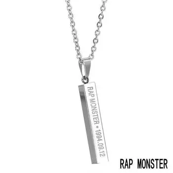 Geometric Bts Metal Necklace Stainless Steel O Chain Female Accessory Fashion Rap Monster Collier