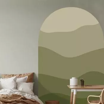 Геометрическая арка Peel And Stick Наклейка Наклейка На Стену Домашний Интерьер Фреска Товары Для Дома синий