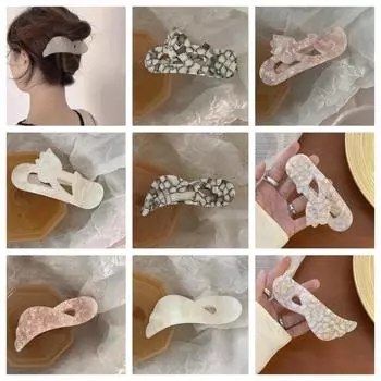 Геометрическая большая заколка-краб для волос в корейском стиле, заколки-утконосы с уксусной кислотой, модная повседневная мода C