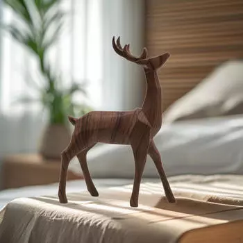 Геометрическая фигурка оленя, искусственное животное, поделка, прочная, симпатичная, для шкафов, свадебный подарок