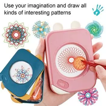 Геометрическая художественная линейка спиральная художественная шестерня шаблон игрушка дети DIY бумага помощь для рисования линейка трафарет канцелярские принадлежности для художественных ремесел F