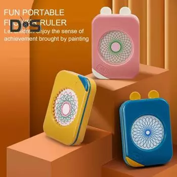 Геометрическая художественная линейка спиральная художественная шестерня шаблон игрушка дети DIY бумага помощь для рисования линейка трафарет канцелярские принадлежности для художественных ремесел F