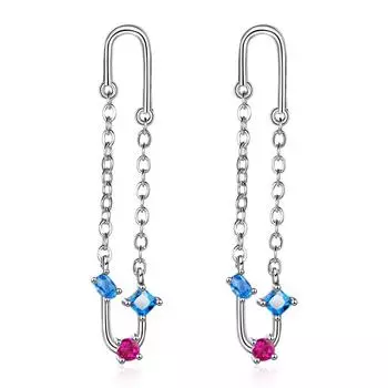 Геометрическая круглая линия подарочные модные циркониевые сверкающие классические серьги-гвоздики для женщин ослепительные женские элегантные аксессуары вневременные ювелирные изделия