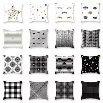 Геометрическая квадратная наволочка для украшения интерьера офиса гостиной дома наволочка 40x40cm