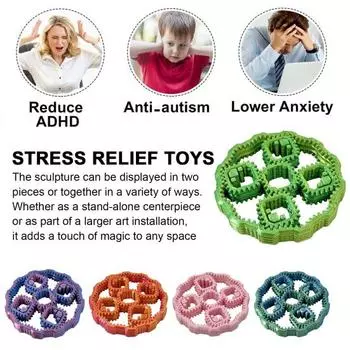 Геометрическая планета Ручной спиннер Fidget Toy Снятие стресса Тревога Дети Подростки E