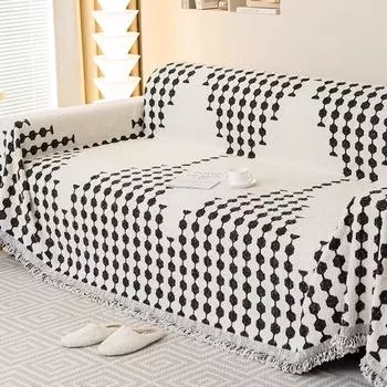 Геометрические фигуры Чехлы для диванов Коврики Пледы для дома Гостиная Положение Осень Современный Кемпинг Пикник Одеяло Чехол 180x130