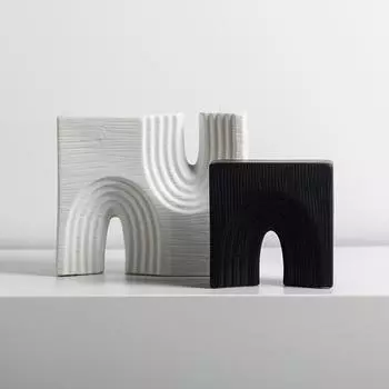Геометрические керамические изделия, украшения, домашний интерьер гостиной, письменный стол, спальня, книжный уголок, столик, скандинавские современные украшения, аксессуары
