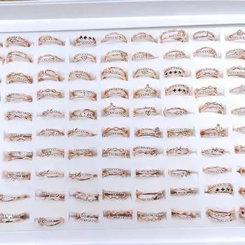 Геометрические кольца женские открытые регулируемые кольца модные простые ювелирные изделия