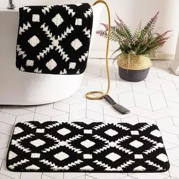 Геометрические коврики для пола Коврик для входа в ванную комнату Коврик для входа в спальню Впитывающие коврики для ног Простые коврики для ног в ванную комнату 40*60cm