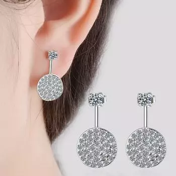Геометрические круглые серьги простые темпераментные серьги женские модные украшения для вечеринок сверкающие аксессуары повседневная одежда подарок для подруг