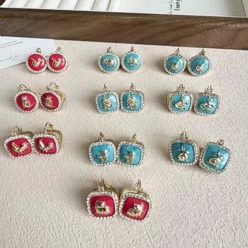 Геометрические квадратные легкие роскошные серьги-капельки премиум-класса Sense женские серьги со знаком зодиака трендовые серьги