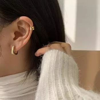 Геометрические квадратные серьги-пряжки из серебра 925 пробы для женщин, простые модные ретро-серьги 2025 года, новый тренд 925 silver