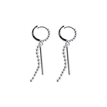 Геометрические серьги-цепочки, модный женский дизайн на Новый год, изысканный темперамент и холодный стиль