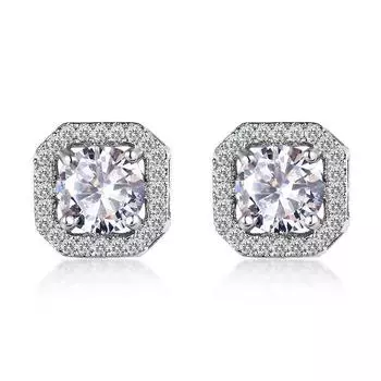 Геометрические серьги для женщин, серьги с разноцветным цирконом, для повседневного ношения с блестящими украшениями.