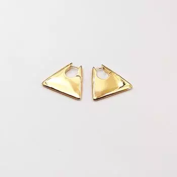Геометрические серьги женские ins холодный стиль простые дизайнерские серьги круглое лицо тонкие универсальные серьги подвеска новые золотой