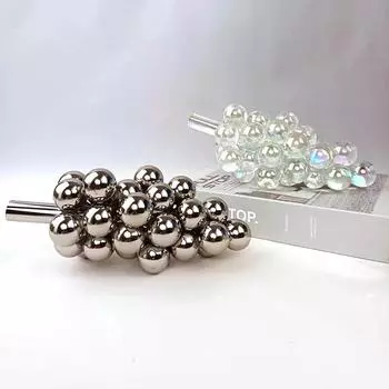 Геометрические украшения из кристаллов винограда Современные простые креативные украшения из искусств и ремесел Фруктовые скульптуры из растений Товары для дома прозрачный