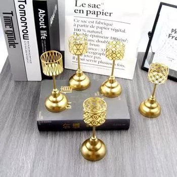 Геометрические украшения из полого железа, украшения для домашнего подсвечника A1