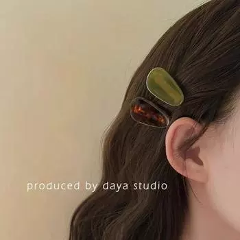 Геометрические женские боковые заколки модные заколки для волос винтажные челки заколки в форме утиного клюва