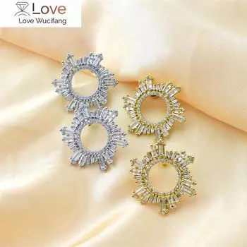 Геометрические женские серьги с эмалью, металлические, 18-каратное золотое наполнение, разноцветные серьги-гвоздики с масляными каплями, модные украшения, подарок на День матери золотой