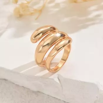 Геометрические женские украшения Геометрическое кольцо открытого дизайна Кольцо Универсальное Премиальное Многослойное кольцо